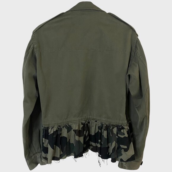 Vintage 1978 Romi Basha French Army Jacket Women's Medium Military Utility Camo - Picture 4 of 12